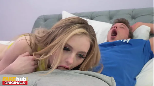 FAKEhub - Tiny teen gets super horny looking at her nude pictures and takes best friend out of the friendzone and straight into her ass