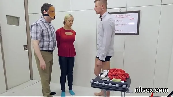 Kinky teenie was brought in anal nuthouse for harsh therapy