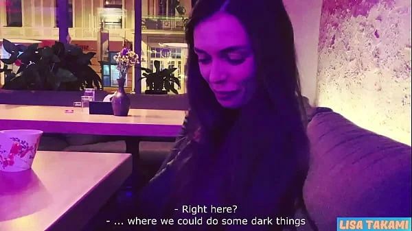 Horny Teen Swallows Cum In The Night Club - Lisa Takami