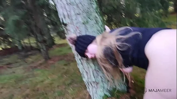 Outdoor sex with cute chubby girl Maja!