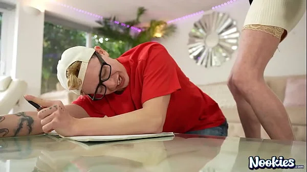 NOOKIES Skinny 60 year Old Granny Jacy FUCKS Students