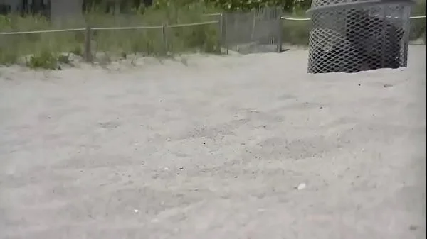 Exhibitionist Wife #114 - Nikki Brazil Micro Thong and TOpless On A Public Beach Dare!