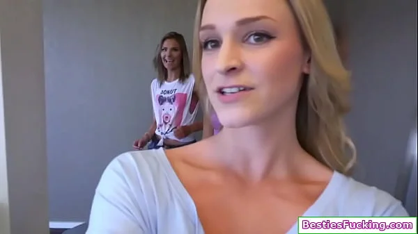 Teen babes fucked by their bffs stepbro