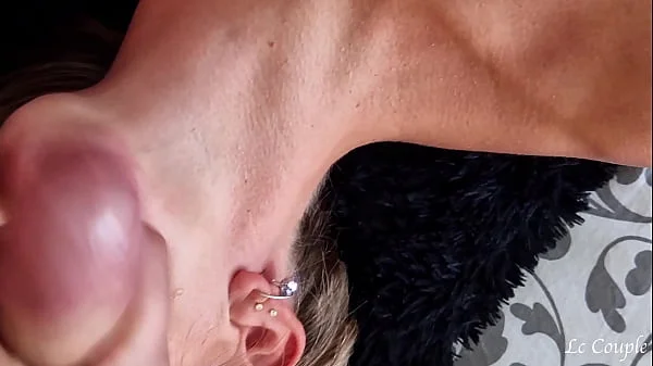 Amateur wife sucking husbands hard dick and masturbates mutually with him until they cum together