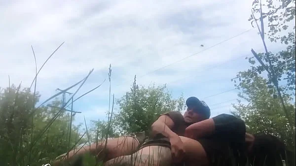 Tattoed Babe Hard Rough Sex Outdoor in the Forest