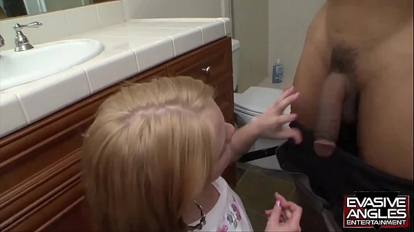 EVASIVE ANGLES Tiny Blonde Teen Fucks Huge Black Cock
